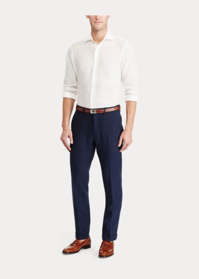 Pantalones Chinos Ralph Lauren Hombre Azul Marino - Cotton-Blend - MTLKI2145